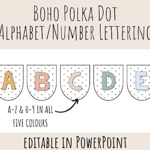 BOHO alphabet lettering for bulletin boards | bulletin letters | modern classroom | boho classroom | neutral classroom