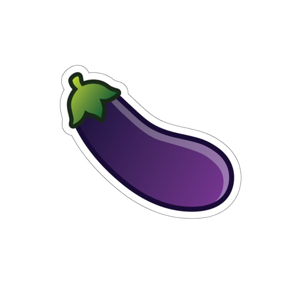 Eggplant Emoji Gay Pride Pegatina Etsy