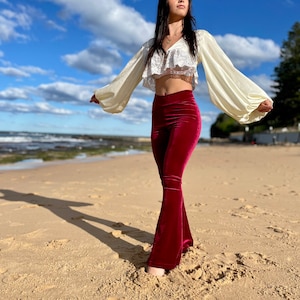 Velvet Flare Pants -  Australia