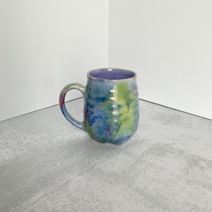 Pastel Rainbow Handmade Ceramic Mug, Pottery Mug, Coffee Mug, Handmade Mug, Unique Mug