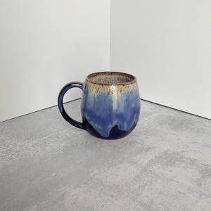Purple and White Handmade Ceramic Mug, Pottery Mug, Coffee Mug, Handmade Mug, Unique Mug