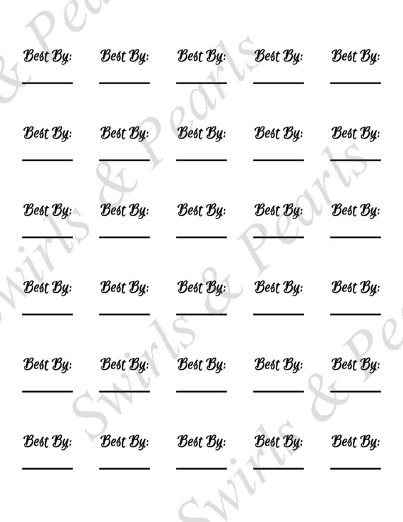 Best By Date Stickers Date Stickers Best if Used By Date Etsy