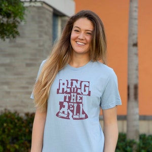 Philadelphia Phillies Ring the Bell T-Shirt in Light Blue, Phillies Shirt Men, Phillies Shirt Women, Phillies Fan Shirt