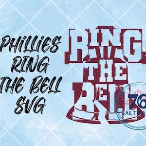Fichier vectoriel Ring The Bell, Phillies SVG pour t-shirts, scrapbooking, projets scolaires et création de panneaux de signalisation