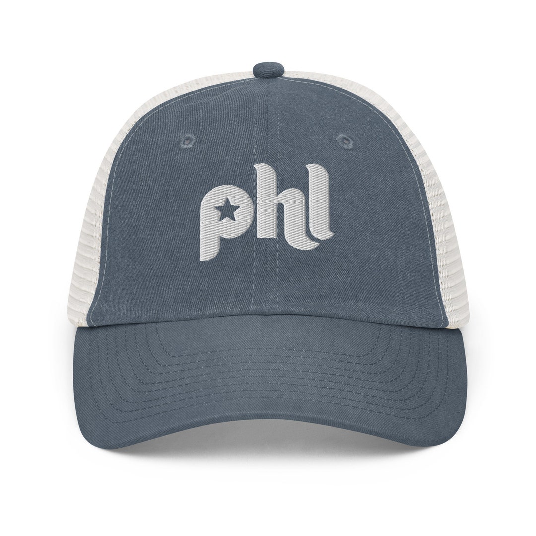 Phillies Baseball Hat, PHL Airport Code Hat, Philadelphia PHL Hat, Phillies Hat, Phillies