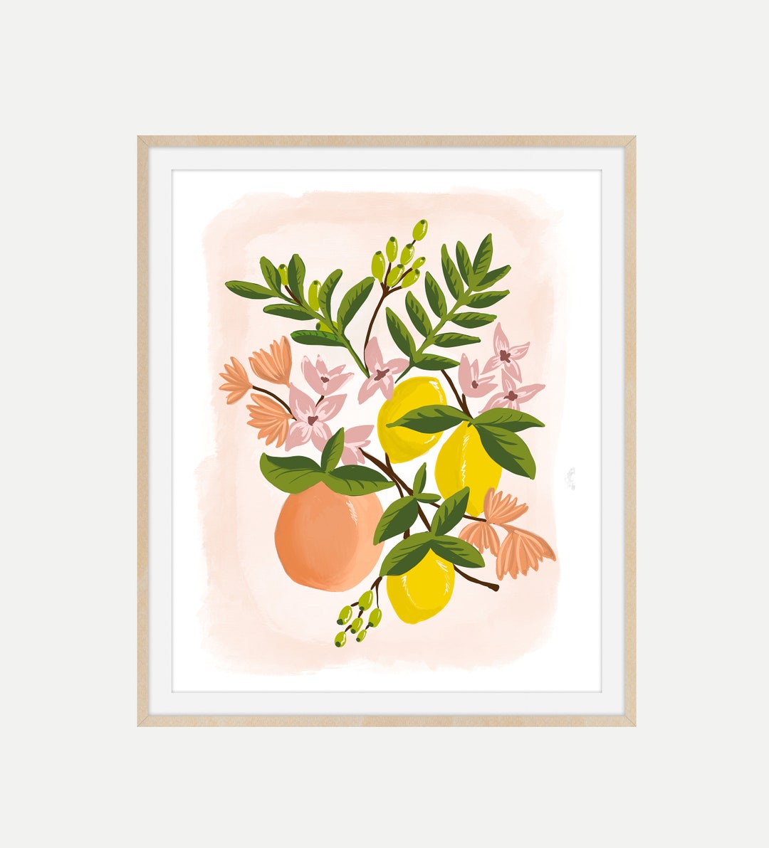 HD-Druck Obst Und Korb Leinwand Bild 40x70 Cm - Moderne Küchendekor, Ungerahmt