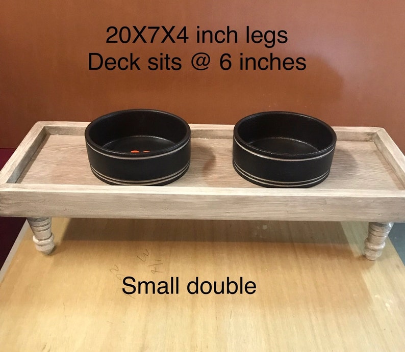 Small Standard or Double Custom Made Dog or Cat Feeding Tables Etsy