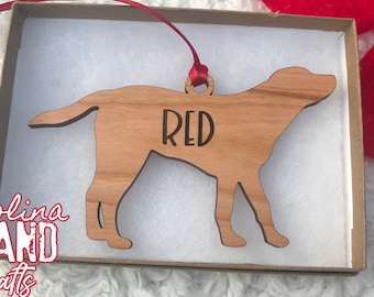 Custom Labrador Retriever ornament, Personalized Lab Christmas Ornament, Custom Dog Ornament, Lab lover gift, Dog ornament, Dog gift idea