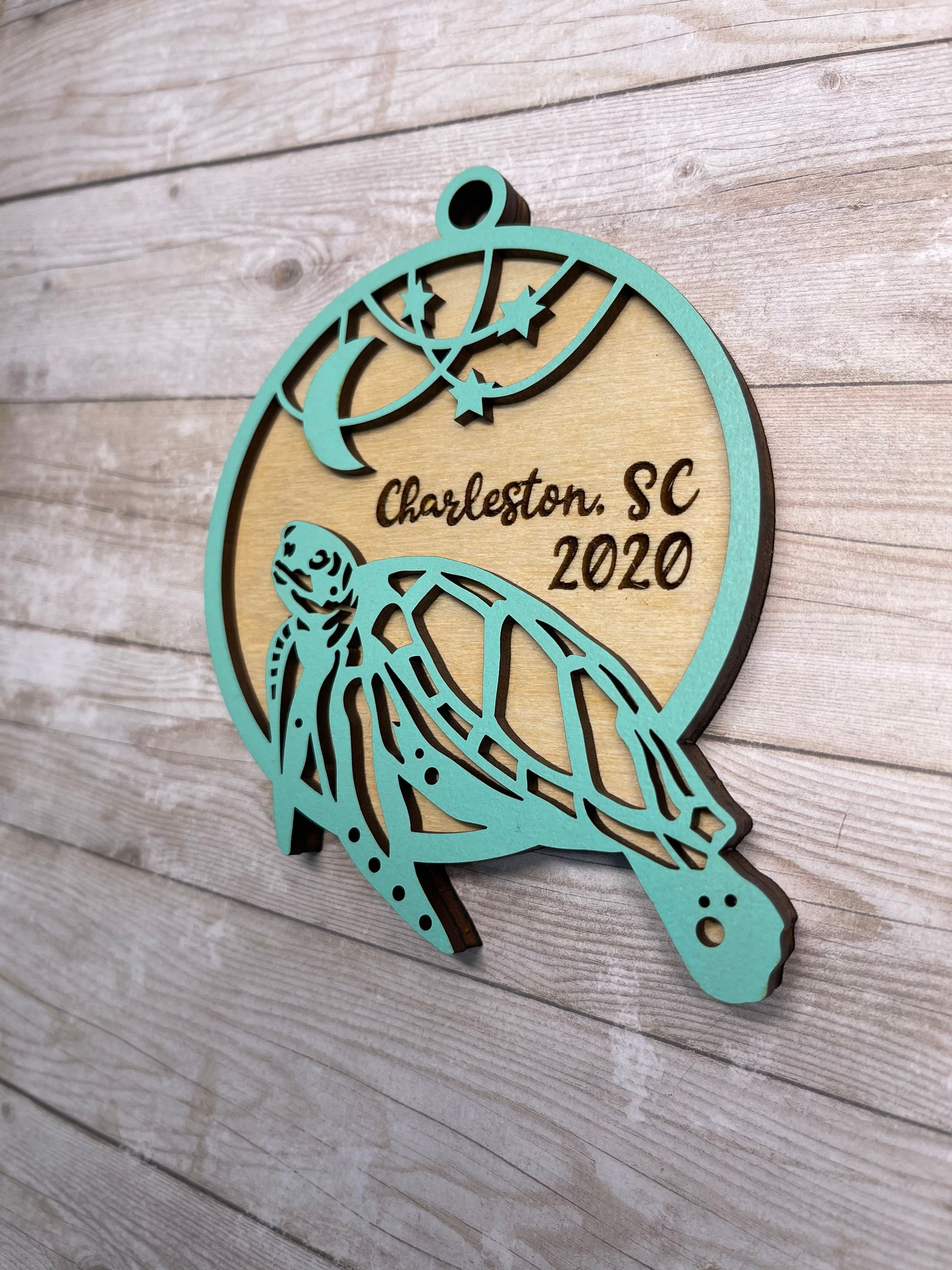 Sea Turtle Christmas Ornament Turtle Ornament Gift Idea Etsy