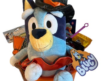 Bluey Halloween Boo Basket: Plush Witch Costume, Candy & Toys