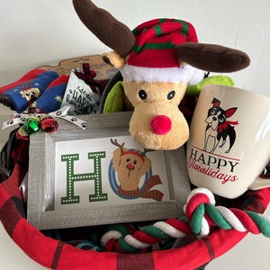 Dog Christmas Gift Basket, Dog Owner, New Puppy Gift Basket, Welcome Home Basket, Rescue Dog, Get Well Basket, New Dog Gift, Dog Owner