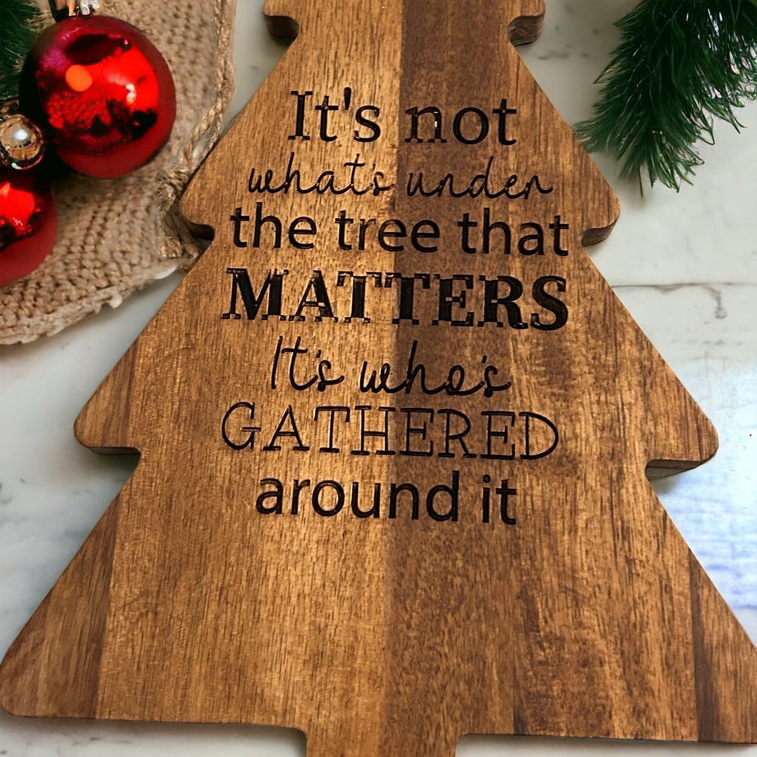 Christmas Tree Cutting Board Decorative Cutting Board Etsy