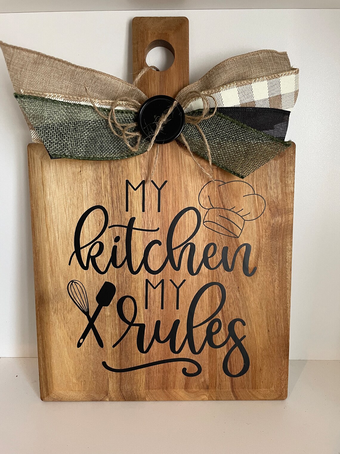 Wood Decorative Cutting Board Kitchen Decor Farmhouse Etsy
