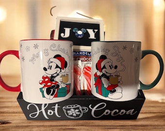 Disney Themed Hot Chocolate Gift Basket, Gift Set, Hot Cocoa, Mickey & Minnie Cups, Cocoa Bar, Housewarming, Realtor Gift, Couples, Hostess