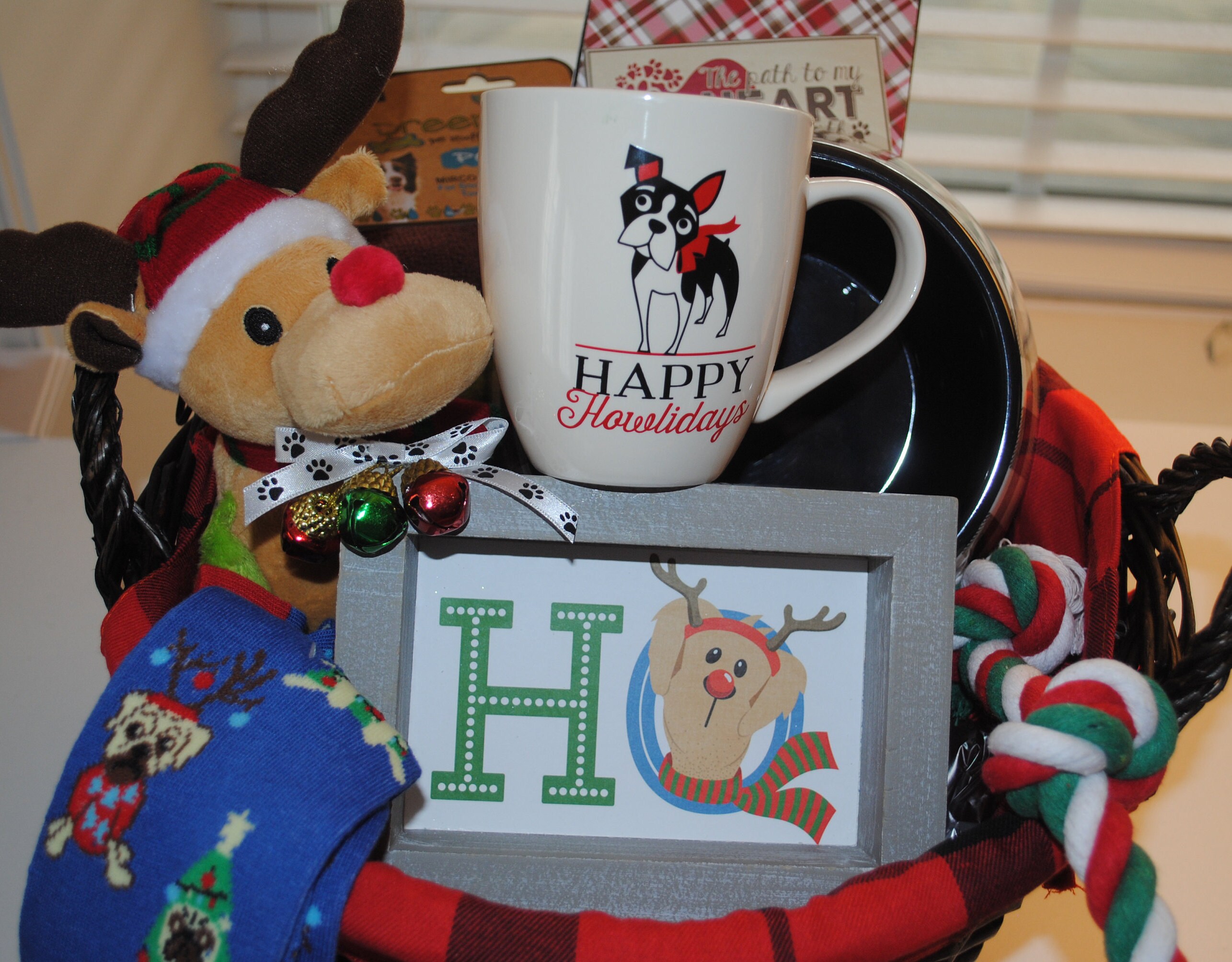 personalized dog gift basket