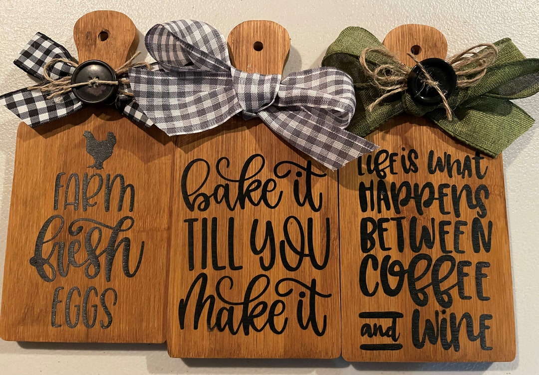 Wood Decorative Charcuterie Board, Small Cutting Board, Farmhouse