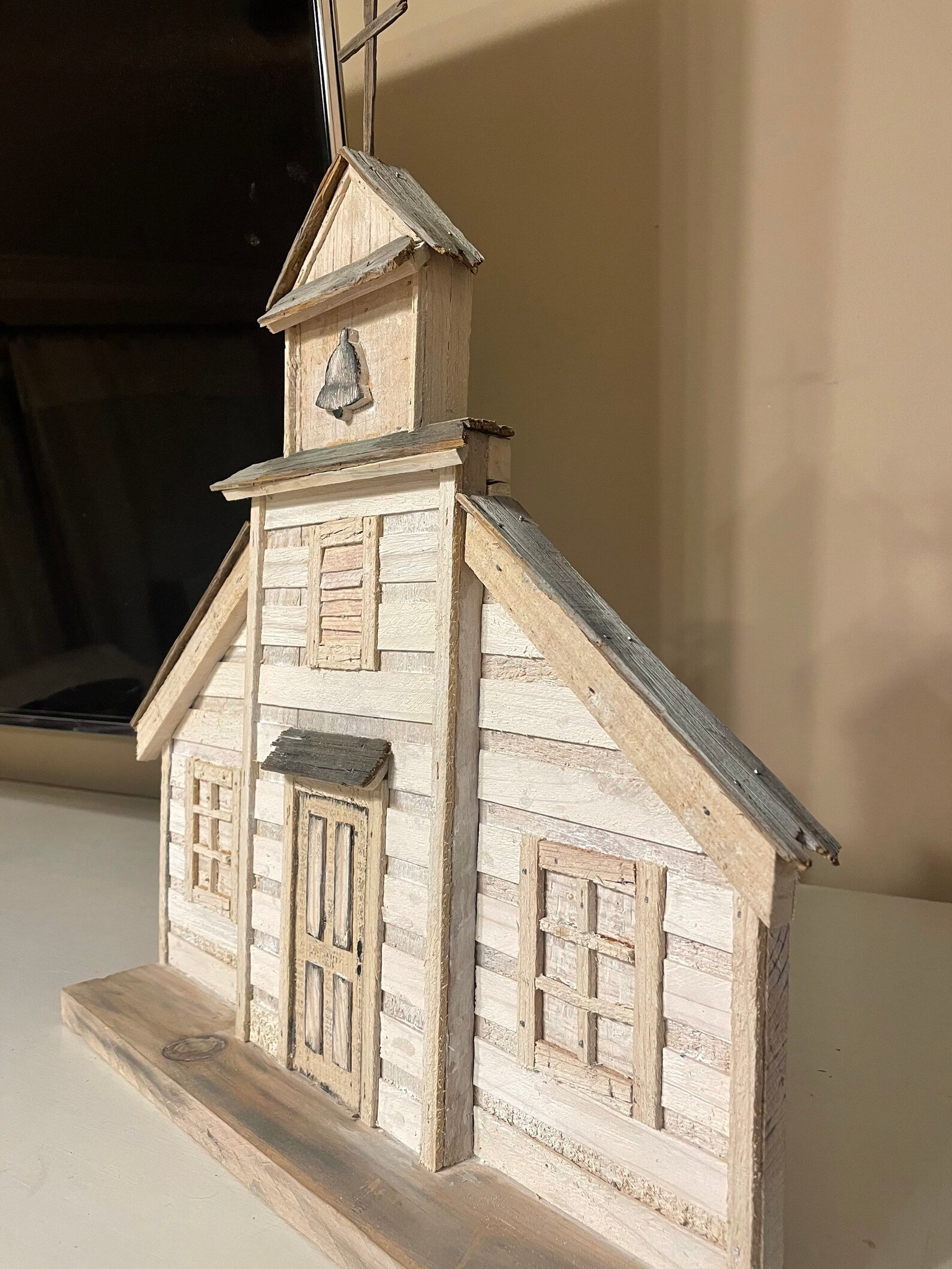 Handmade wooden church Etsy