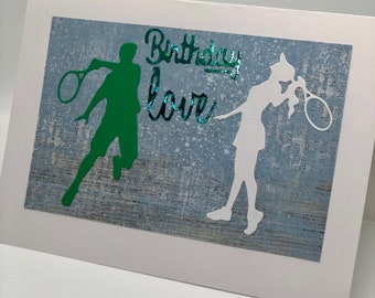 Tennis Birthday Handmade Card