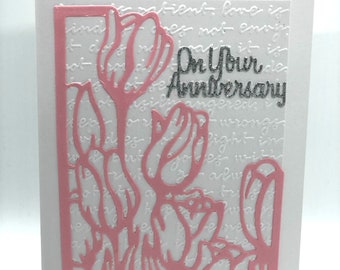 Beautiful On Your Anniversary Love Handmade Card