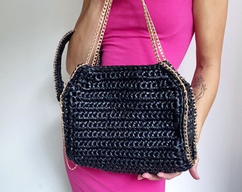 Multi Color Bag/handmade Bag/hand Woven Bag/crochet - Etsy