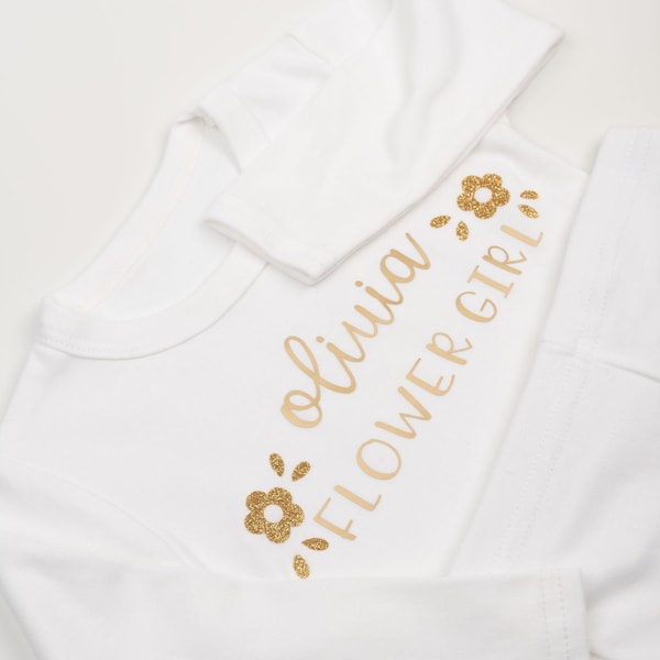 Flower girl pyjamas Lounge set Pjs Top Kids wedding Personalised love baby kids top wedding gift idea