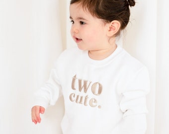 Personalised Birthday Sweatshirt, Birthday Top, Girls Boys Birthday Jumper, Neutral Birthday Sweatshirt