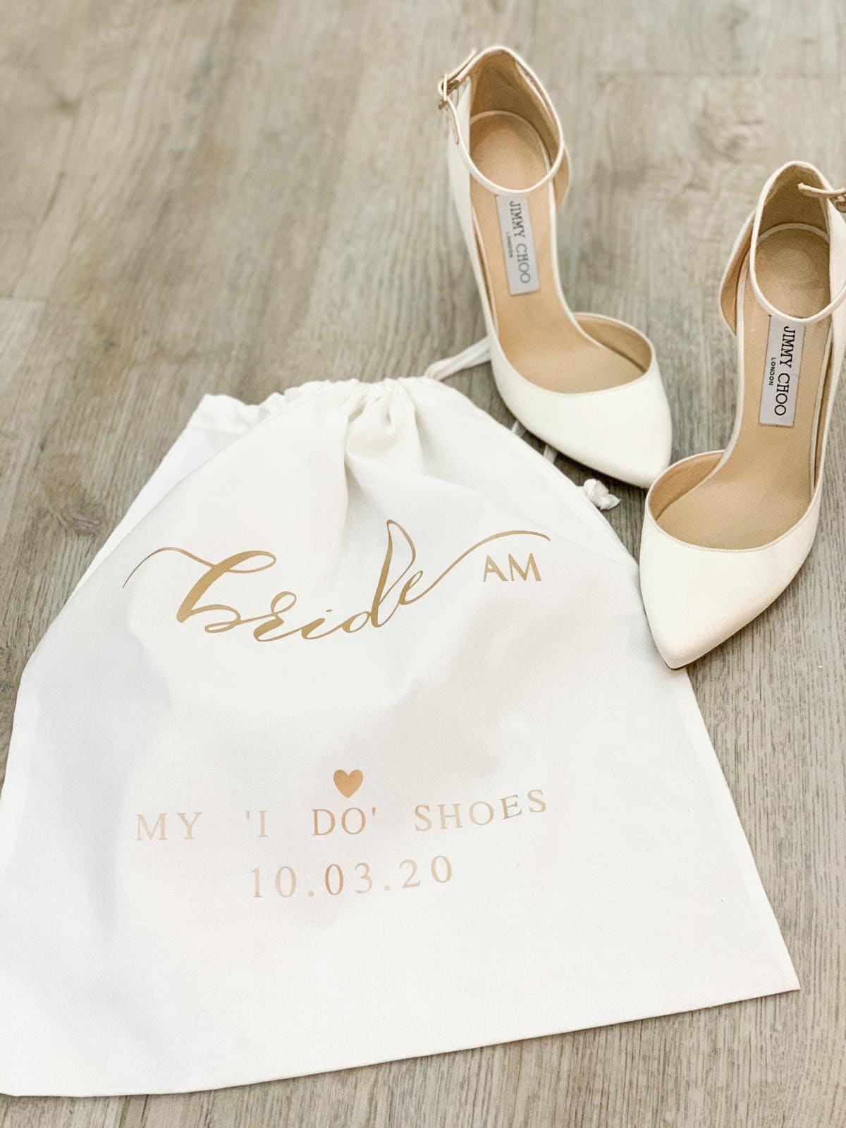 Wedding shoes shoe bag - bride bridesmaid wedding idea