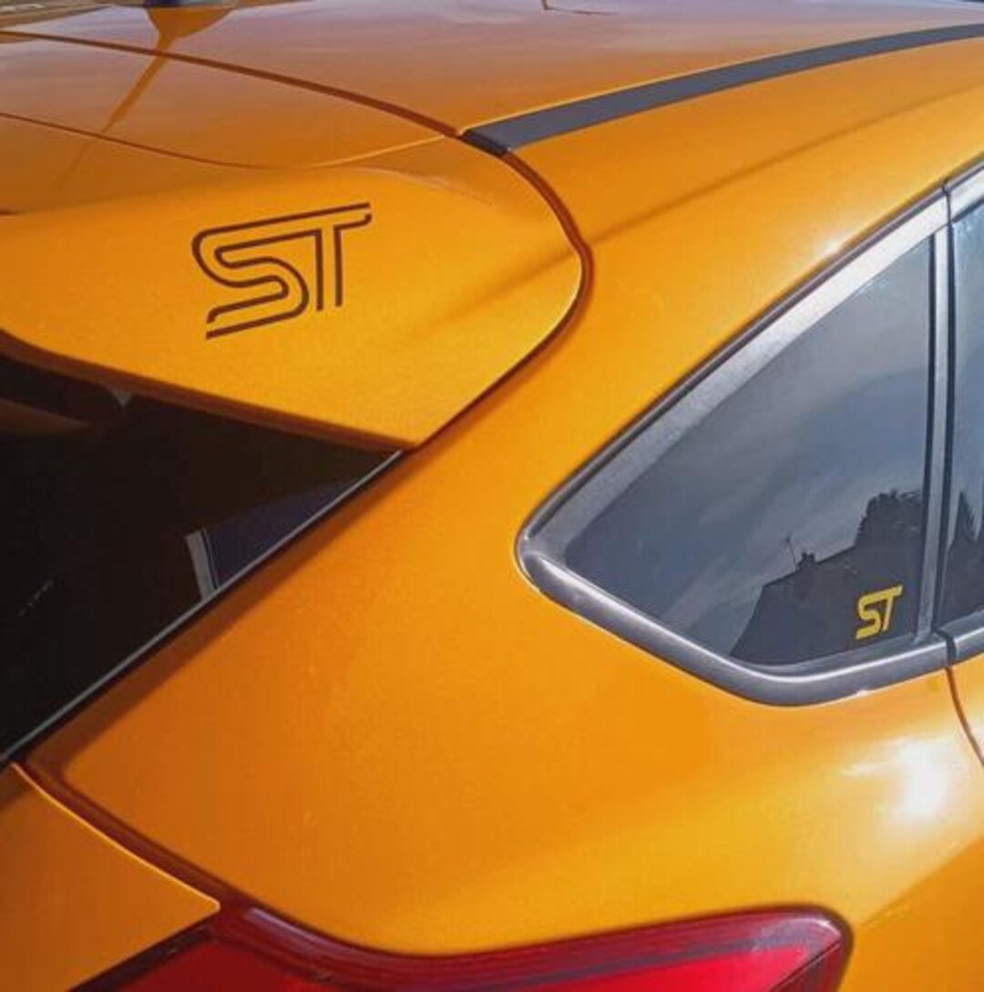 Focus ST Car Decals: 2x Vinyl Fiesta/puma Spoiler Stickers (13cm) - Etsy UK