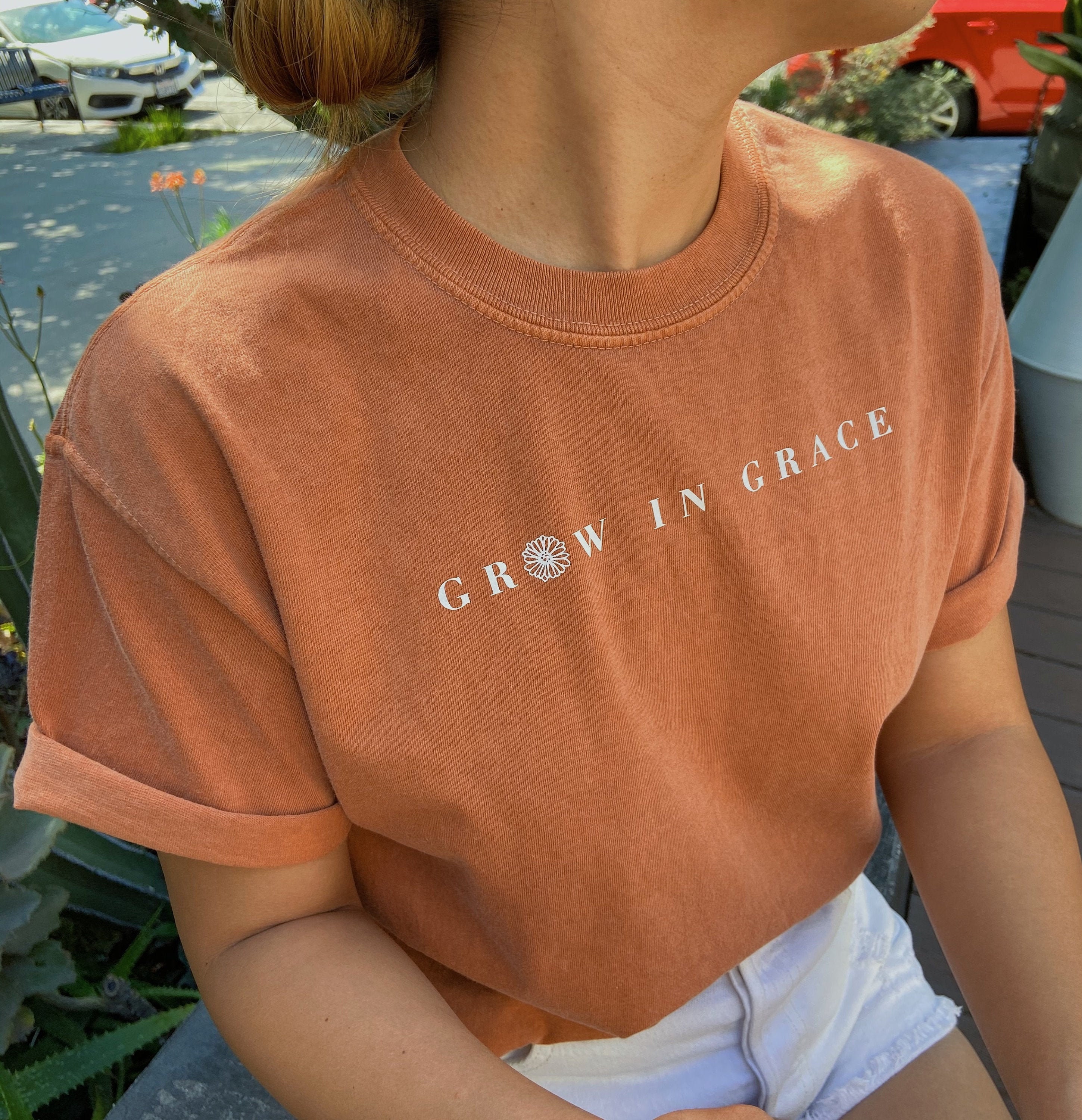 Grow in Grace Christian Shirt Vintage T 