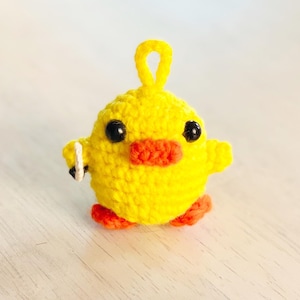 Mini Duck with a Knife PDF Crochet PATTERN ONLY