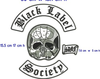 Black Label Society Vest with Different Patches