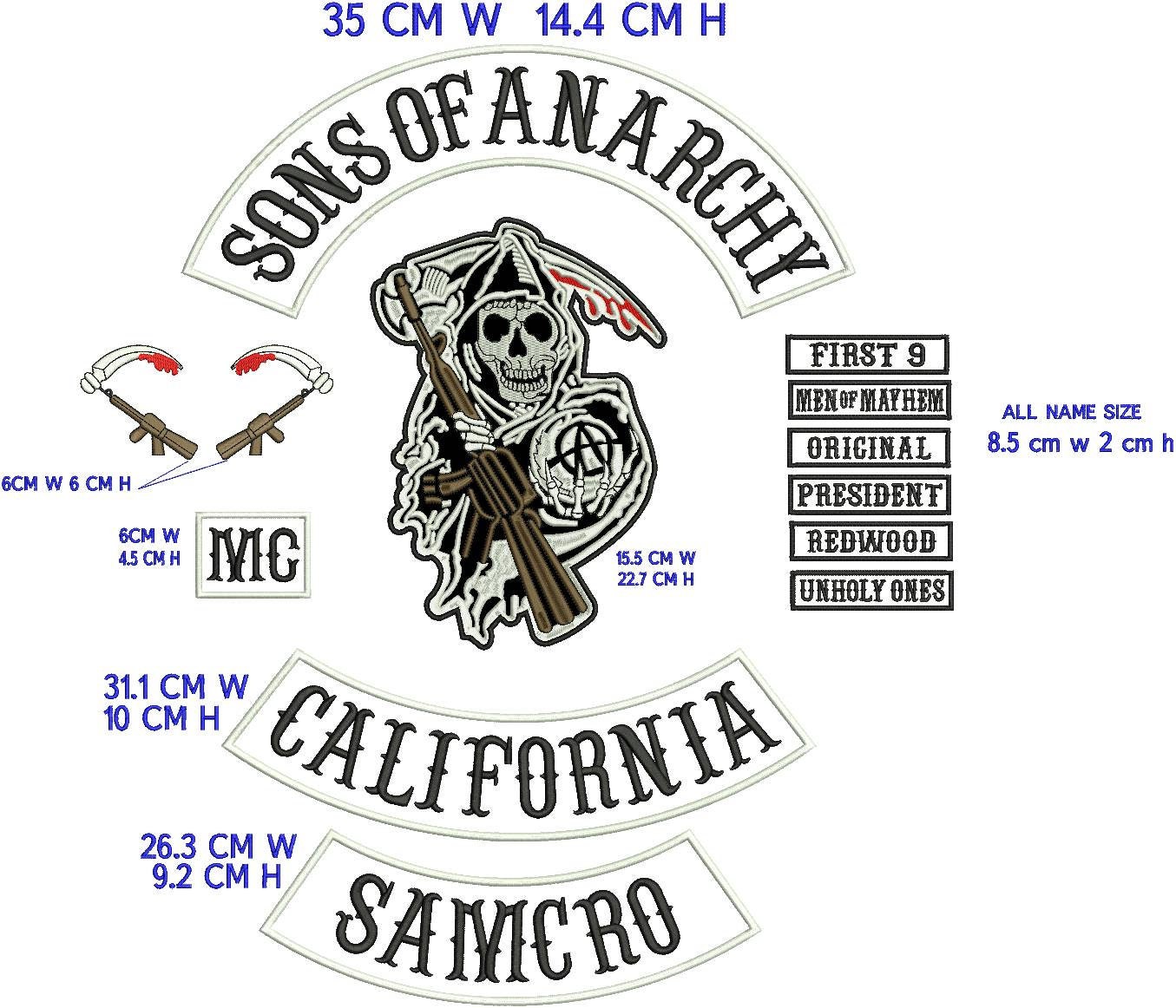 Sons of Anarchy Patches - Etsy