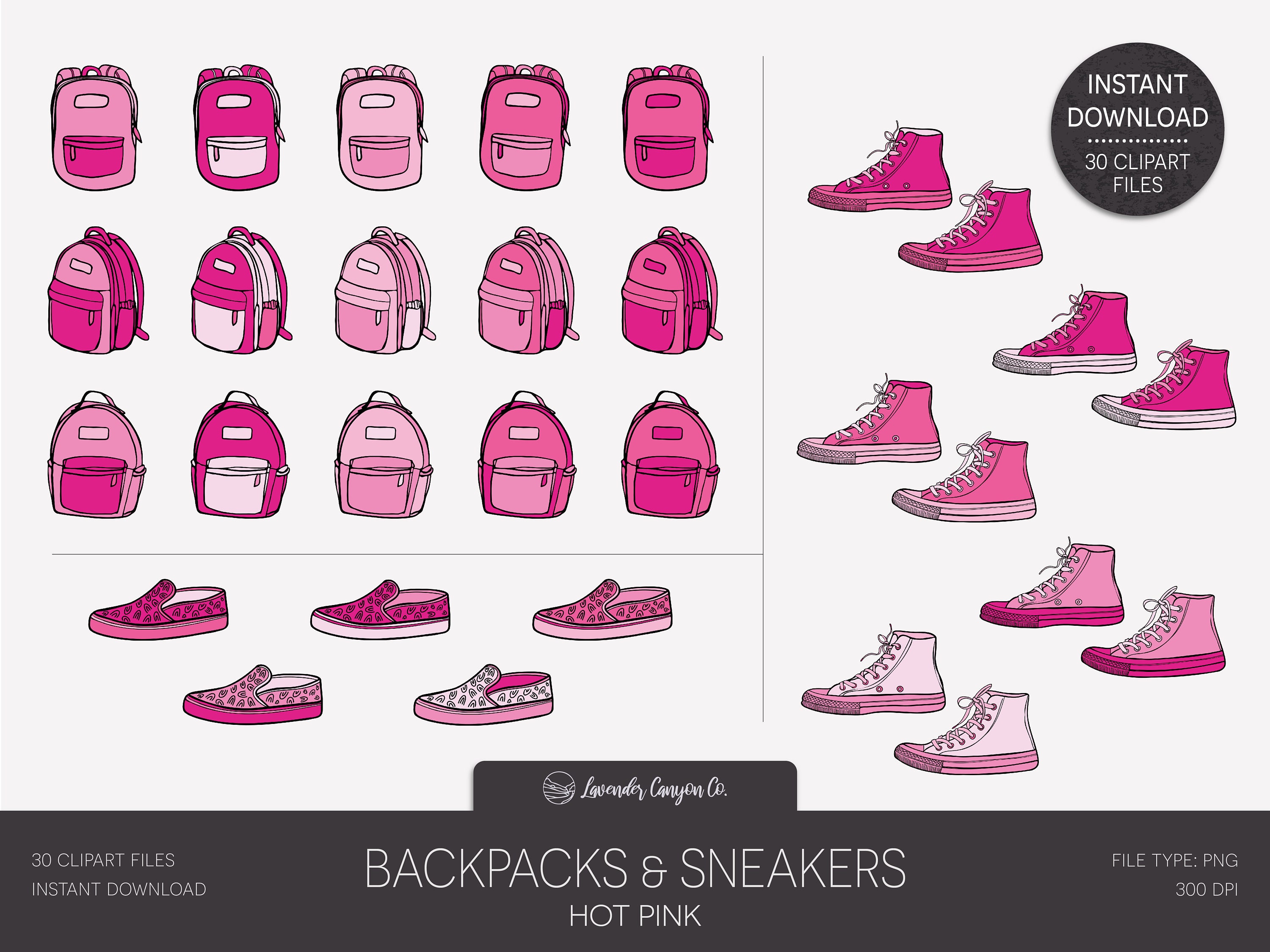 Girly Sneakers - Fun Stickers - Order ID GSN - Payhip