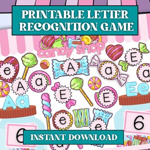 Actividad para niños Alfabeto Aprender el alfabeto Actividad para el juego de reconocimiento de letras para preescolar Actividad de letras para el juego de aprendizaje en casa