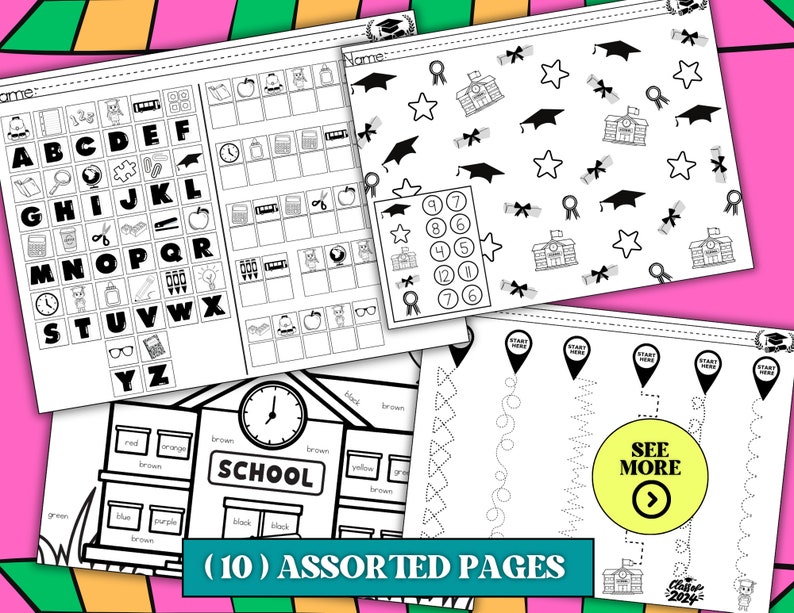 Assorted Worksheets Preschool Printable Worksheets for Kids Phonics Activity for ...