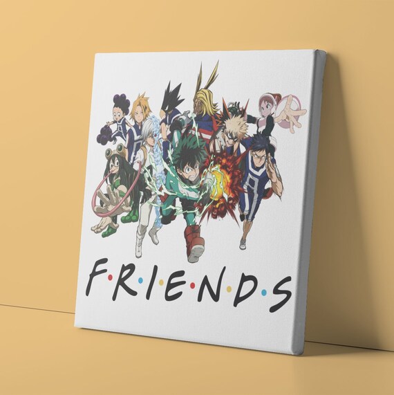 Anime Characters Anime Friends Canvas Kids Room - Etsy Anime Characters Anime Friends Canvas Kids Room - Etsy
