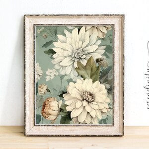 Sage Green Wall Art Printable Wall Art Vintage Eclectic Printable Wall ...