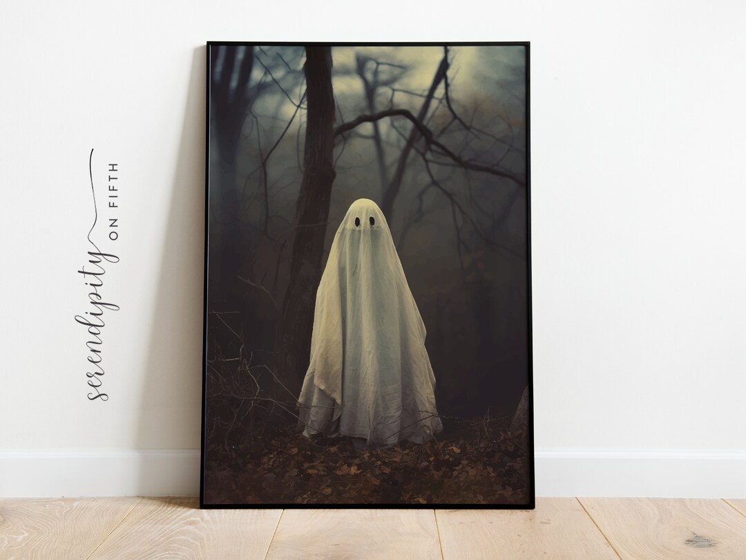 Ghost Printable Wall Art Halloween Wall Art Digital Download Ghost ...