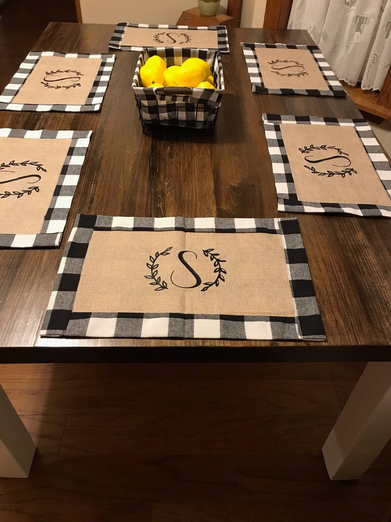 Personalized Farmhouse Placemats Etsy