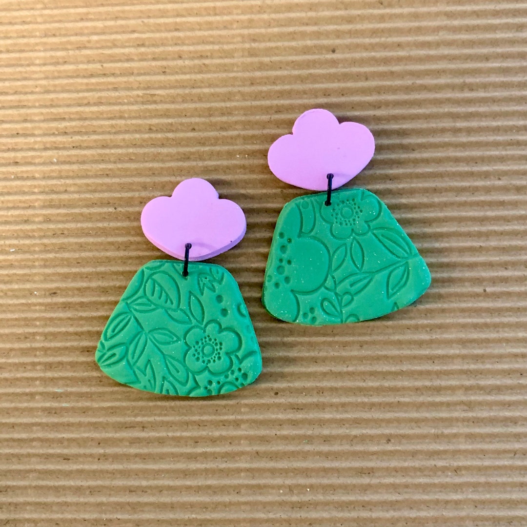 POLLY Polymer Clay Earrings Etsy