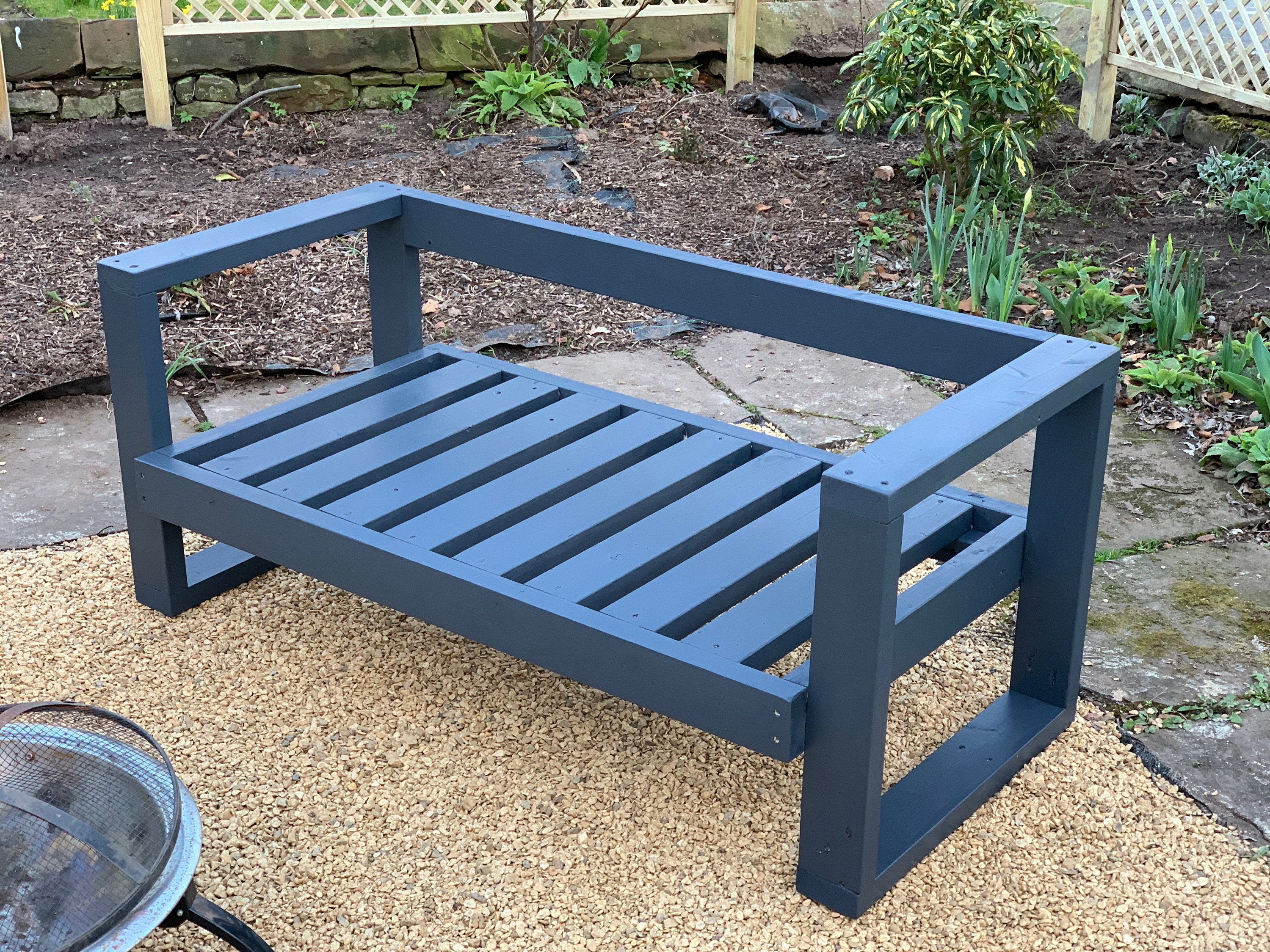 Handmade Wooden Garden Sofa | Etsy