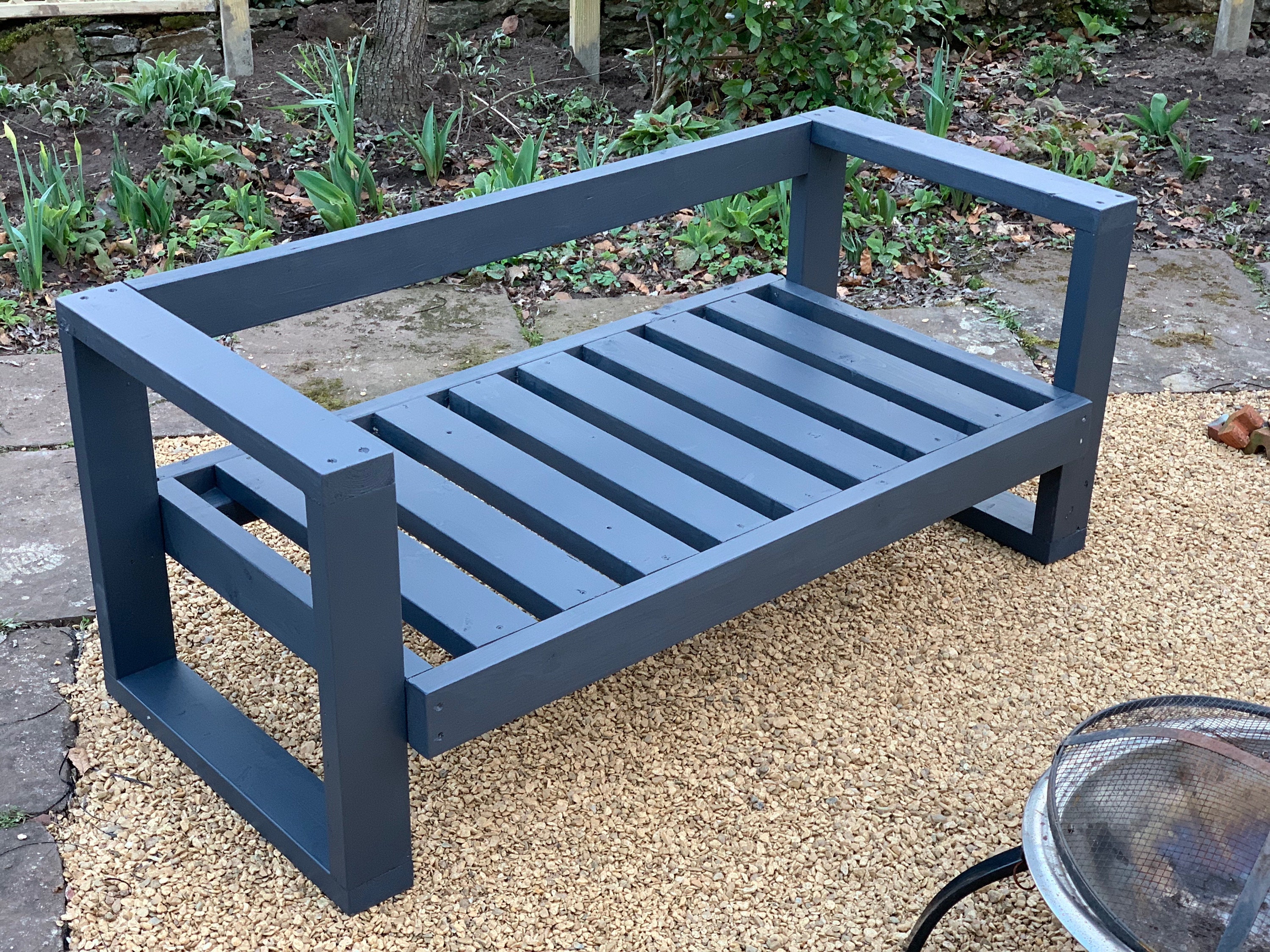 Handmade Wooden Garden Sofa | Etsy