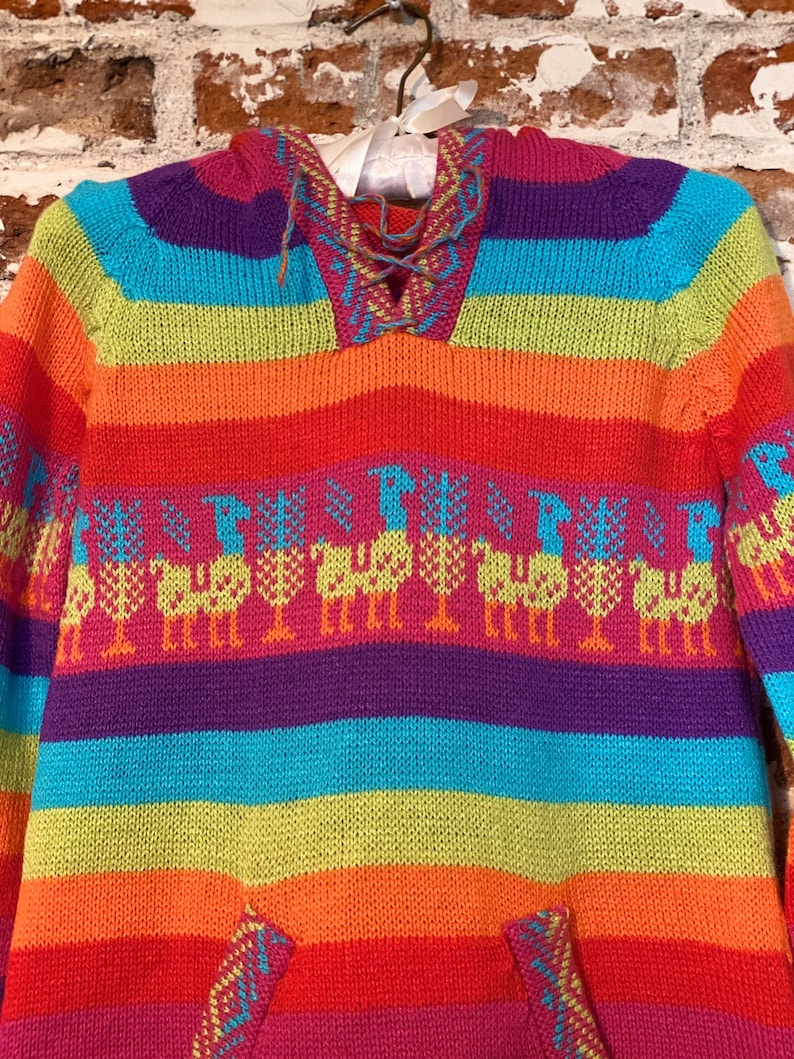 Mexican Sweater Hoodie Wool Chiapas Etsy