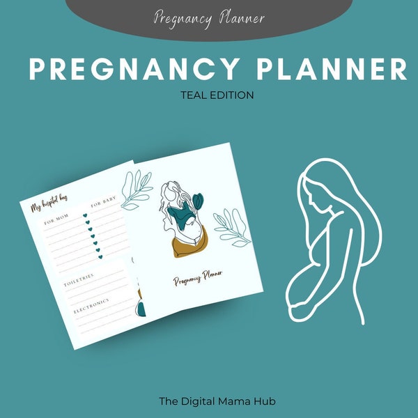 Pregnancy Planner Printable | Digital Download | PDF Template | Pregnancy Planner | Template | New Mothers