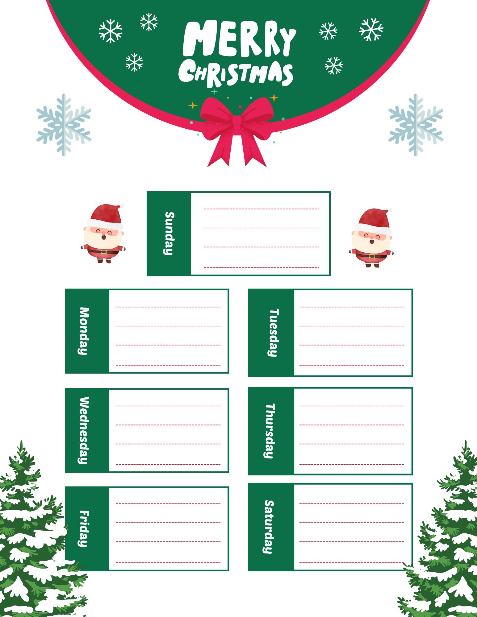 Christmas Planner Printable, Goodnote Christmas Planner,christmas Digital Planner, Holiday