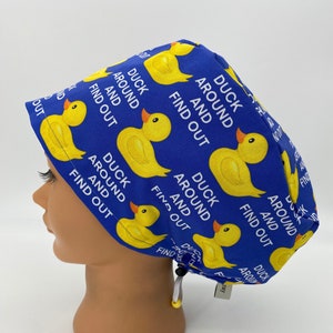 Duck, Women&#39;s Euro Scrub Cap, Surgical Hat, Funny Scrub Cap