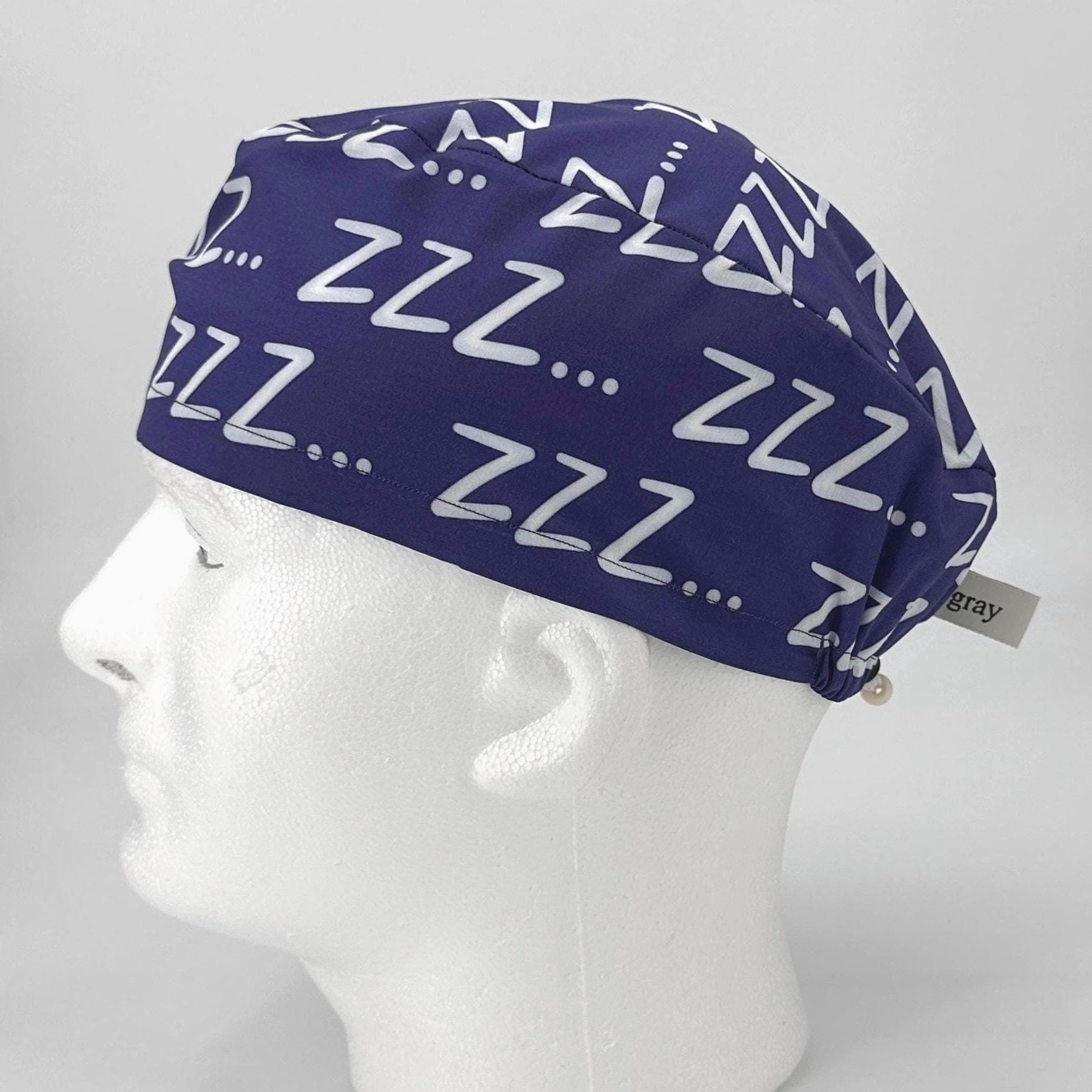 MENS Funny Scrub Cap, Navy Blue Surgical Hat, Anesthesia Humor