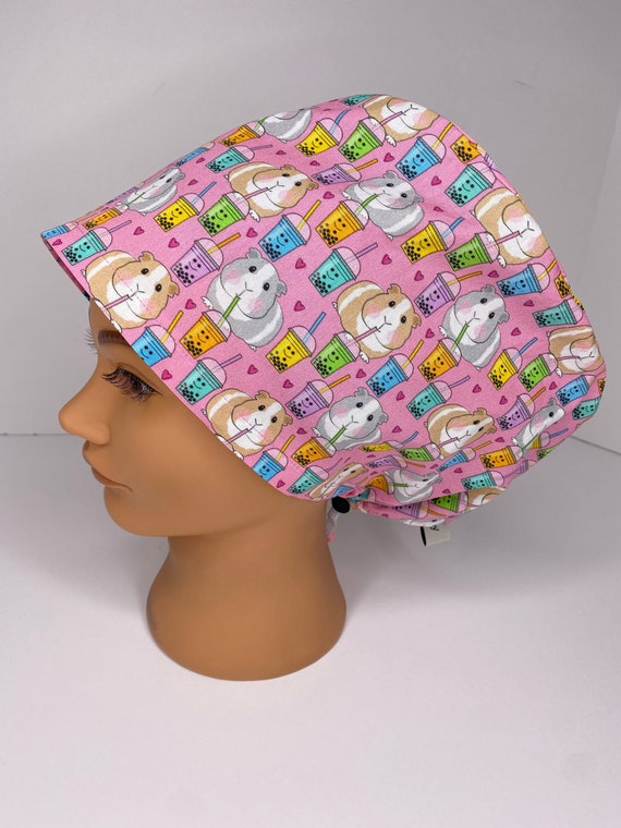 graycapco Boba Love 2, Women's Euro Scrub Cap, Surgical Hat