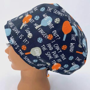 Funny Workout Scrub Cap, Women's Surgical Hat, Pickleball 2