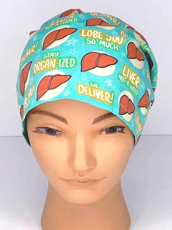2020 Bouffant Cap W/ Sweatband Adjustable Hat Caps Cute Pattern Printing Hat Cap